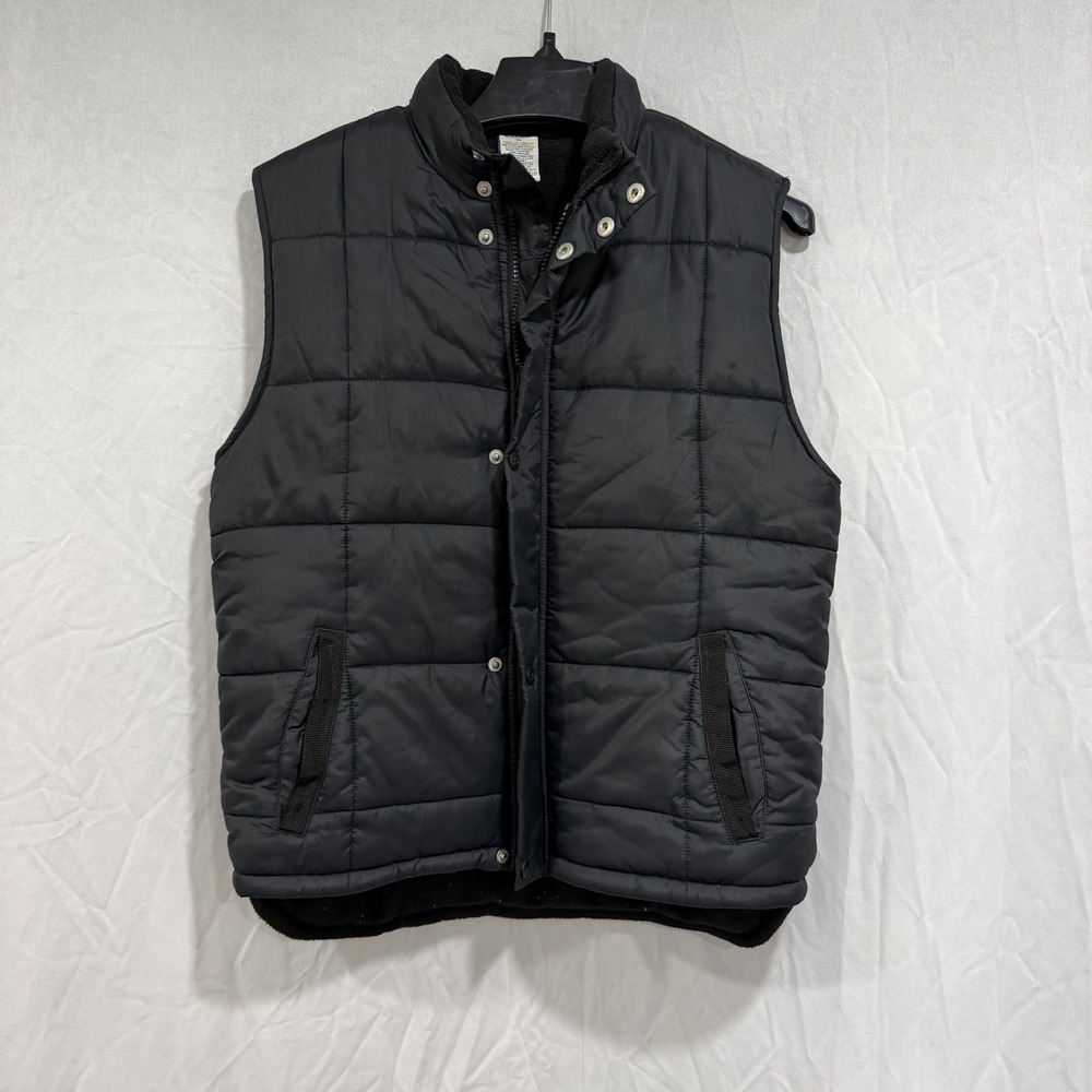 Old Navy Boys Quilted Puffer Vest Full Zip Black Size‎ 10